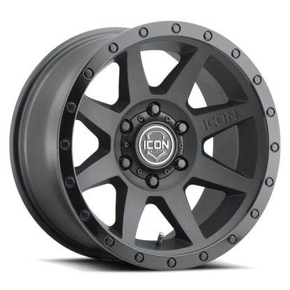 ICON Rebound 18x9 6x135 6mm Offset 5.25in BS 87.1mm Bore Double Black Wheel