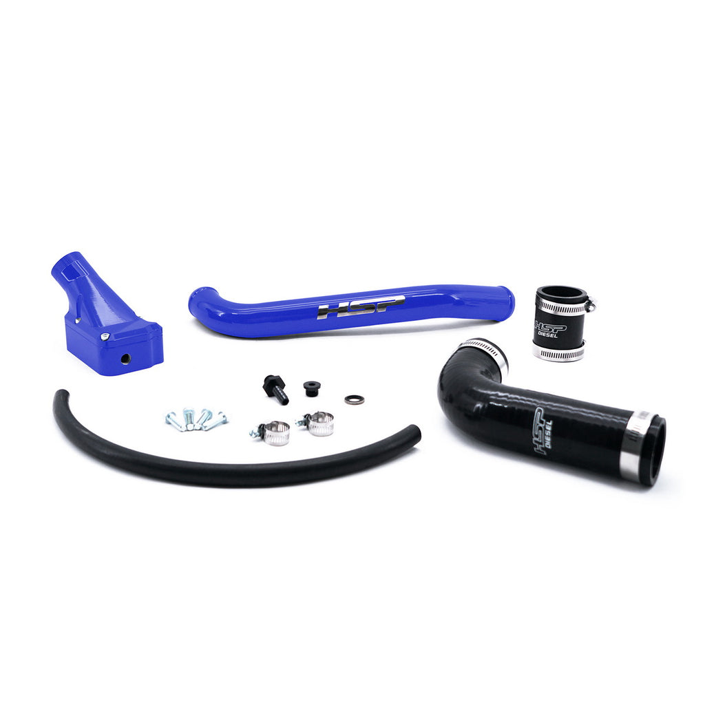 2001-2005 Chevrolet / GMC Billet Forward Facing Thermostat Housing Kit Illusion Blueberry
