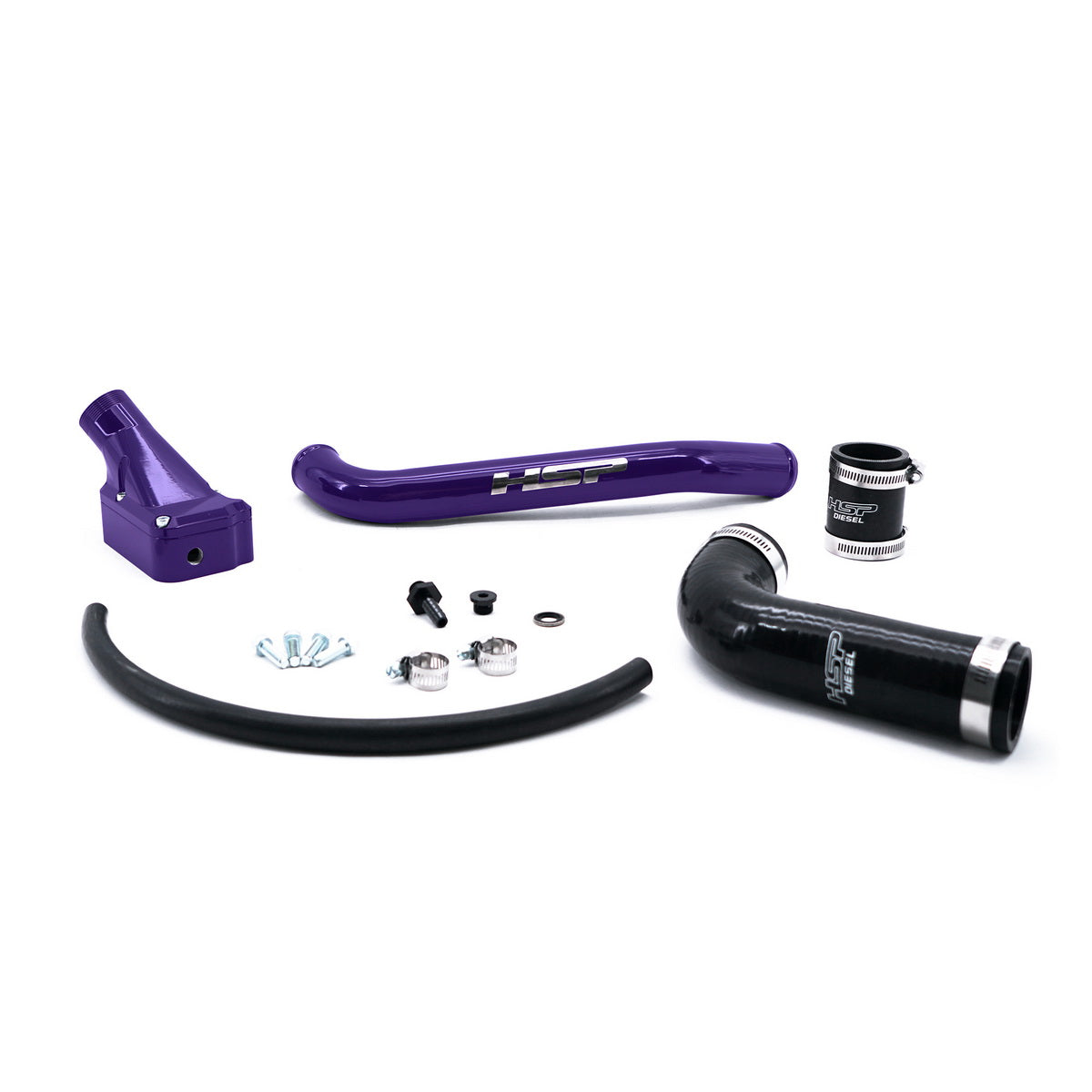 2001-2005 Chevrolet / GMC Billet Forward Facing Thermostat Housing Kit Illusion Purple