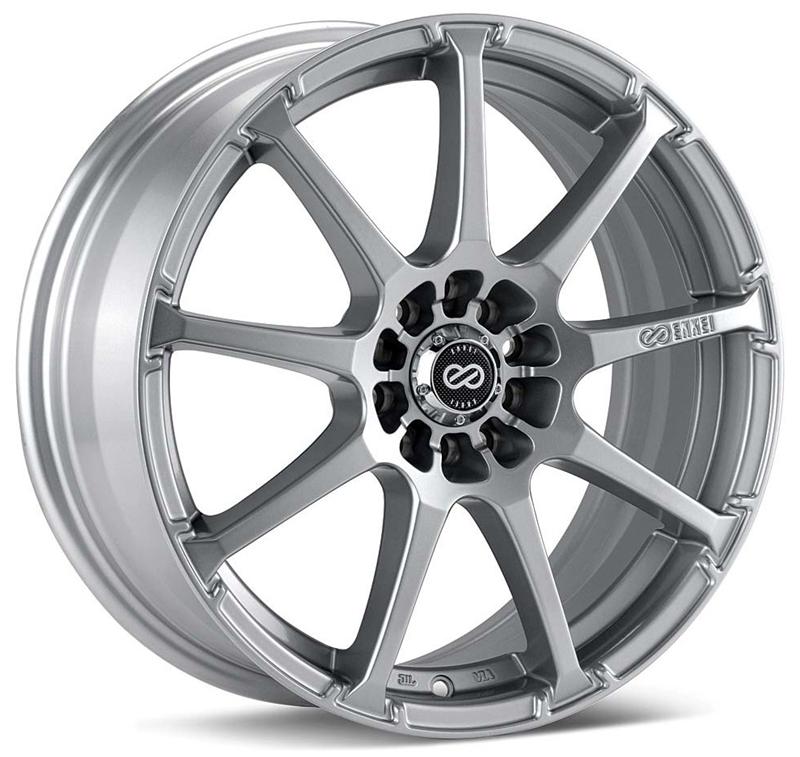 Enkei EDR9 17x8 5x100/114.3 38mm Offset 72.6 Bore Diameter - Silver Wheel