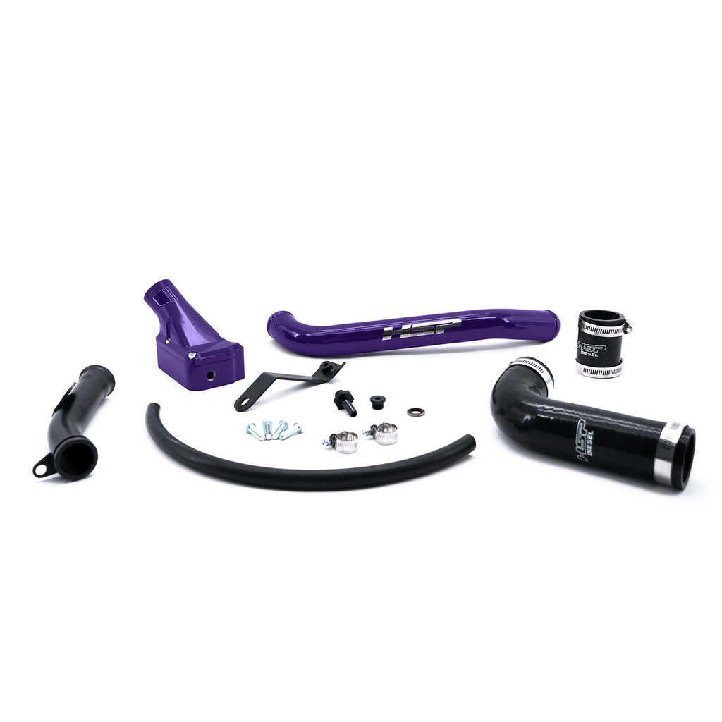 2006-2010 Chevrolet / GMC Billet Forward Facing Thermostat Housing Kit Illusion Purple