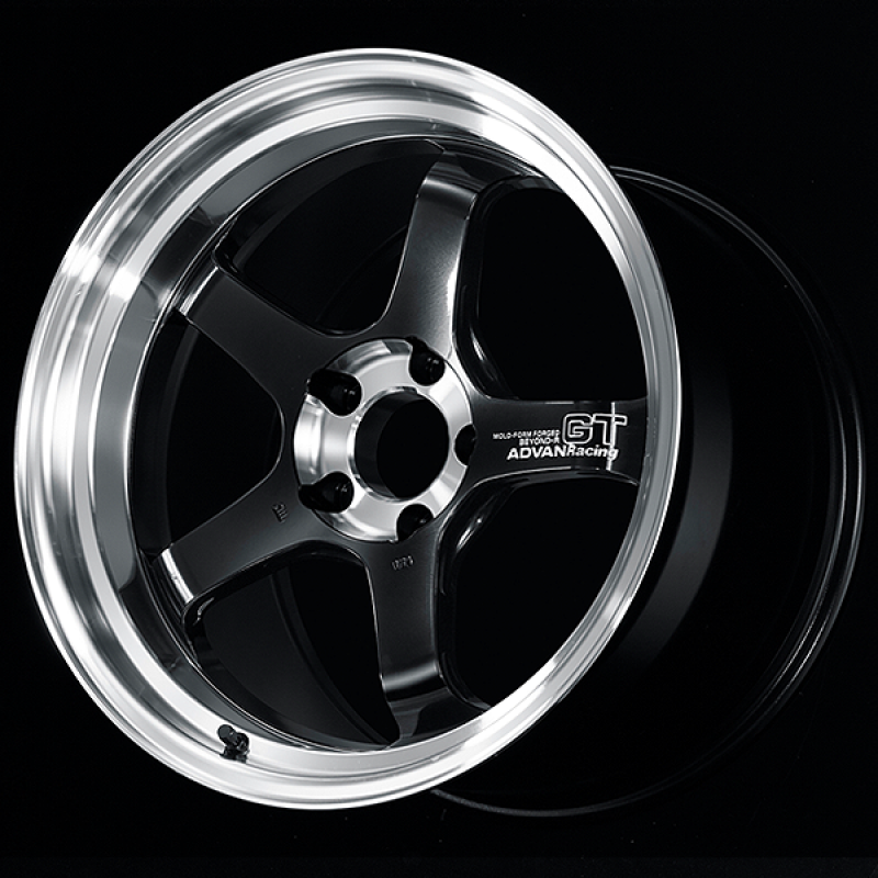 Advan GT Beyond-R 18X9.0 / +37 Off / 5x114.3 BC / 73mm Bore / Diamond Cut and Dark Platinum Black