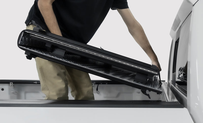 Access LOMAX Tri-Fold 22-25 Nissan Frontier 5ft Bed - Black Diamond Mist