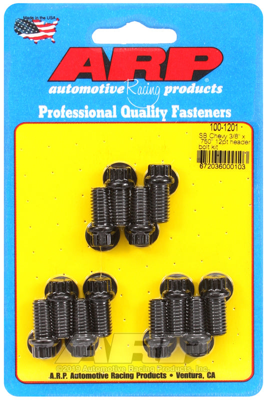 ARP SB Chevy 3/8 x .750in 12pt Header Bolt Kit