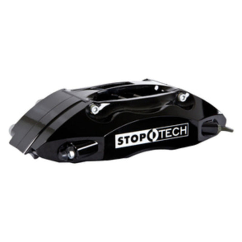 StopTech 91-05 Acura NSX Rear BBK w/Black ST-40 Calipers Slotted 328x28mm Rotors Pads SS Lines