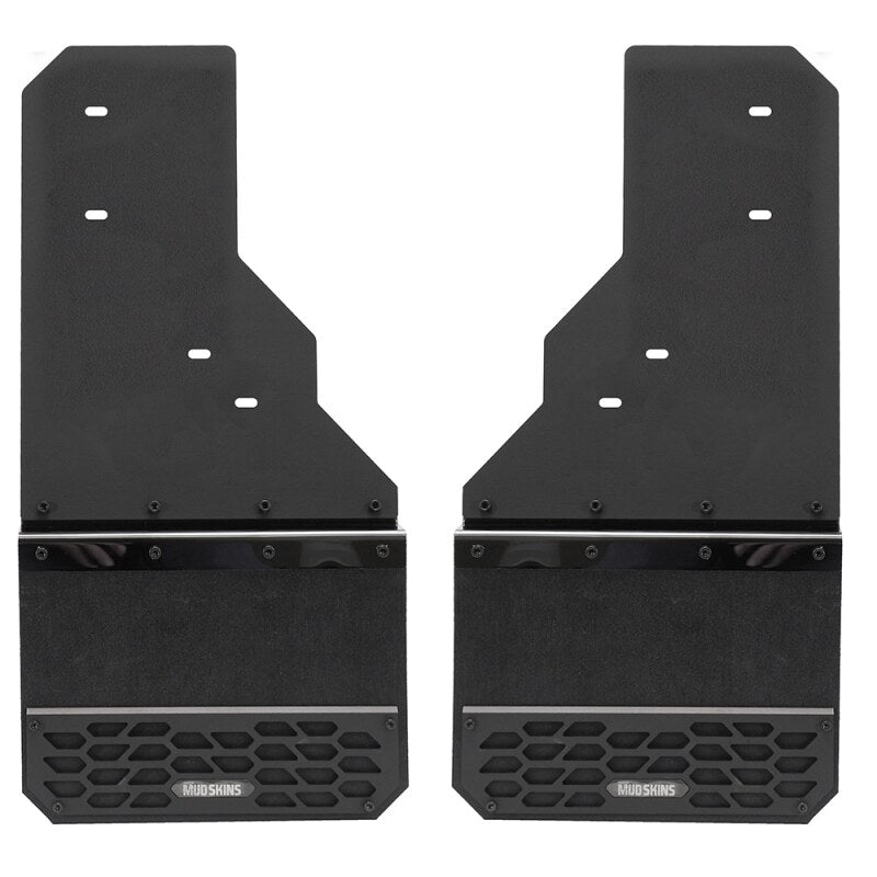 Putco 19-25 Chevrolet Silverado LD / GMC Sierra LD (Front) - Set of 2 Mud Skins - Solid Black