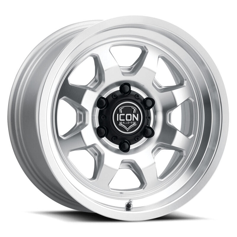 ICON Nuevo 17x8.5 / 6x135 / 6mm Offset 5in BS - Silver Machined