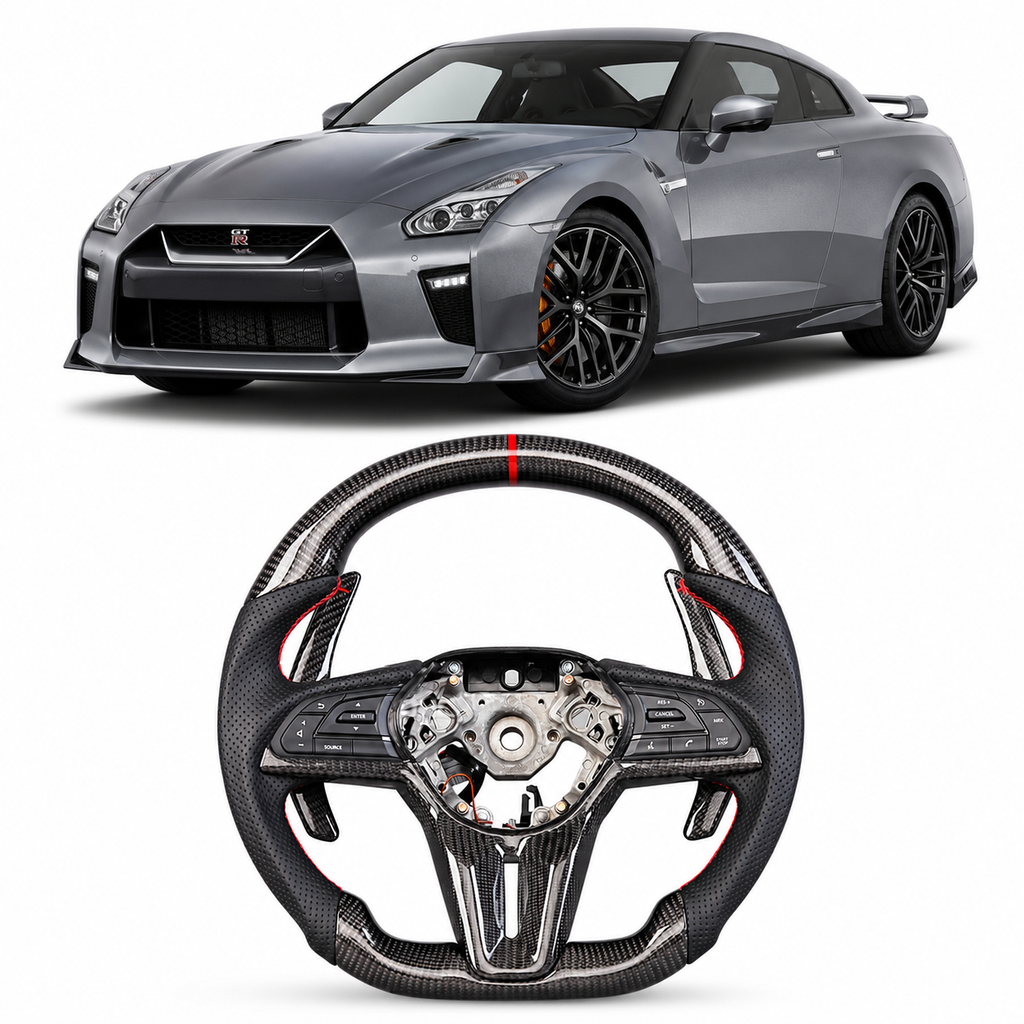 Nissan GTR R35 Skyline R34 Carbon Fiber Steering Wheel 2007-2020