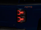 Raxiom 14-18 Chevrolet Silverado 1500 LED Tail Lights/SeqTurn Signals- Chrome- Smoked Lens