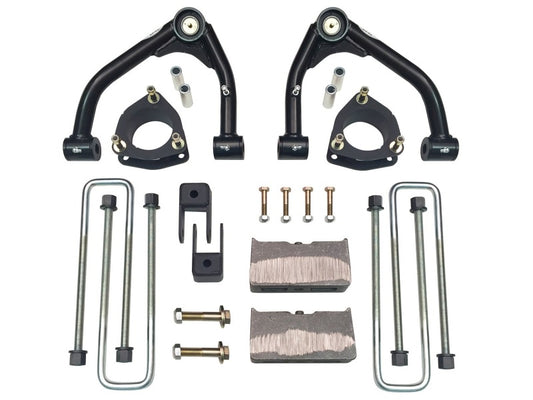 Tuff Country 07-18 Chevy Silverado 1500 2wd 4in Lift Kit (w/1 Pc OE Cast Stl Up Arms No Shocks)