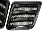 Roush 2018-2023 Mustang Hood Heat Extractors - Gloss Black