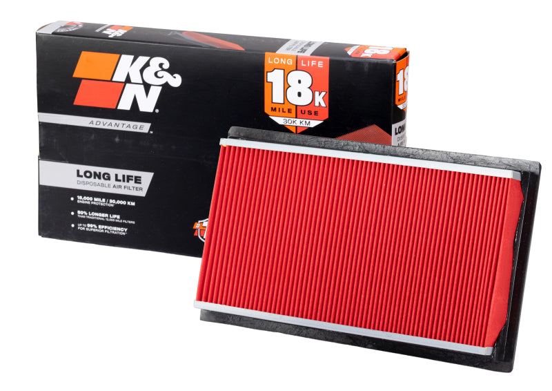 K&N Advantage Air Filter 18K Miles Infiniti Q50 V6-3.5L F/I 2014-2019