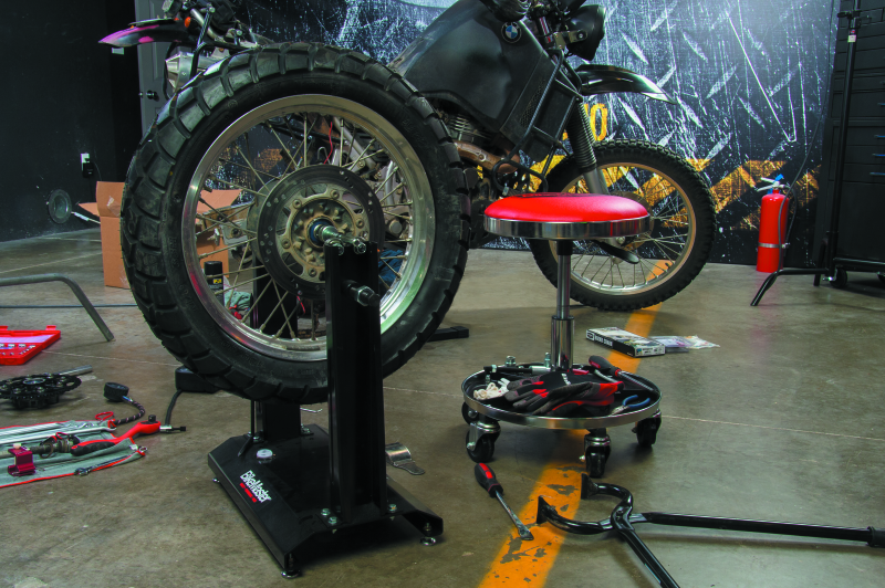 BikeMaster Ultimate Shop Stool w/ Tool Caddy