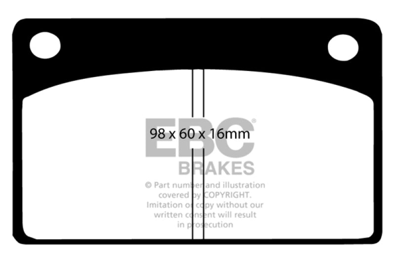 EBC 66-68 Volvo 140 1.8 Ultimax2 Front Brake Pads