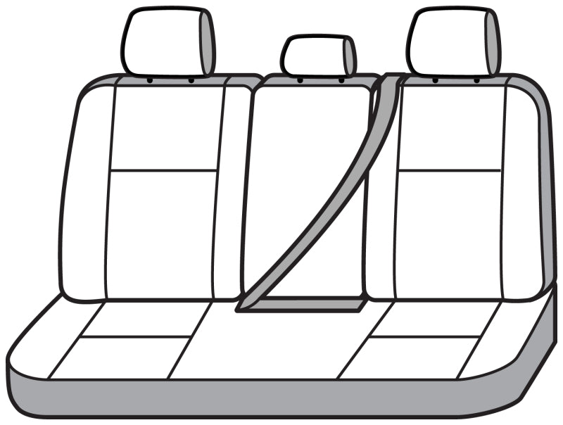 Covercraft 15-21 Ford Transit Polycotton SeatSaver Custom Third Row Seat Covers-Grey