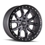 Dirty Life 9303 DT-1 17x9/5x127 BP/-38mm Offset/78.1mm Hub Matte Gunmetal Wheel - Beadlock