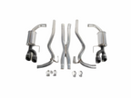 Roush 18-23 Mustang 5.0L V8 Black Tip Cat Back Exhaust Kit (Quad Tip Non-Active)