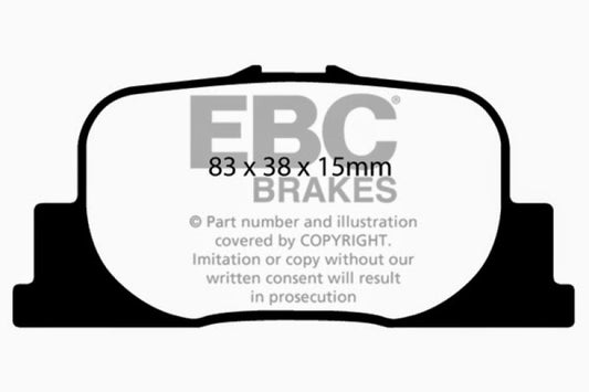 EBC 00-01 Lexus ES300 3.0 Ultimax2 Rear Brake Pads