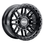 Weld Off-Road Swift 17x9in - 8x170 BP - ET-12 - 125.1mm CB - Gloss Black Wheel & Ring