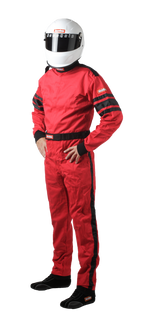 RaceQuip Red SFI-1 1-L Suit - Medium Tall