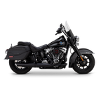 Vance & Hines 2025+ HD Softail Twin Slash 4in Round Black Slip-On Exhaust