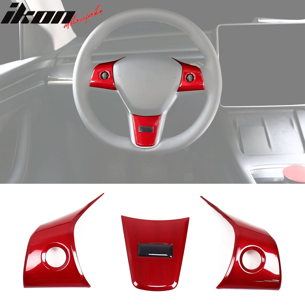 2017-2023 Tesla 3 & 20-23 Y Steering Wheel Trim ABS