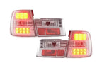 BMW 5-series E34 Chrome Clear LED Taillights Set (1988-1994)