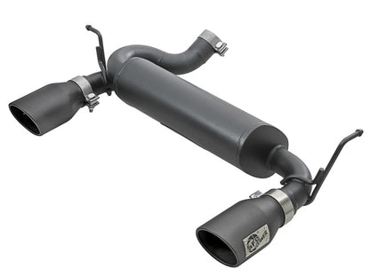 aFe Rebel Series 2.5in 409 SS Axle-Back Exhaust w/ Black Tips 2007+ Jeep Wrangler (JK) V6 3.6L/3.8L