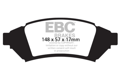 EBC 04 Pontiac Grand Prix 3.8 Ultimax2 Front Brake Pads