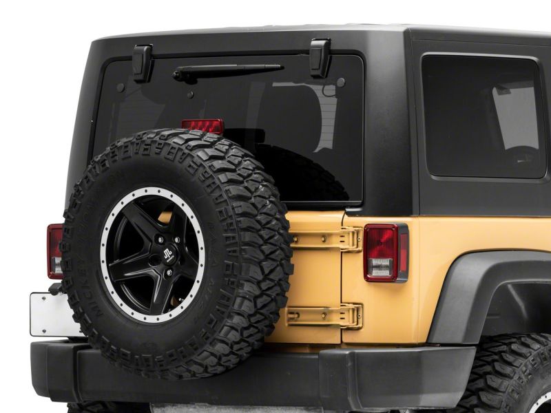 Raxiom 07-18 Jeep Wrangler JK w/ Hard Top Axial Series Rear Window Glass Hinge LED Lights