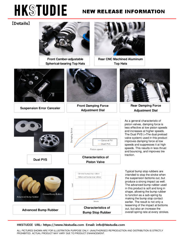 HKS HKSTUDIE SUSPENSION with CANCELLER for G80/G82