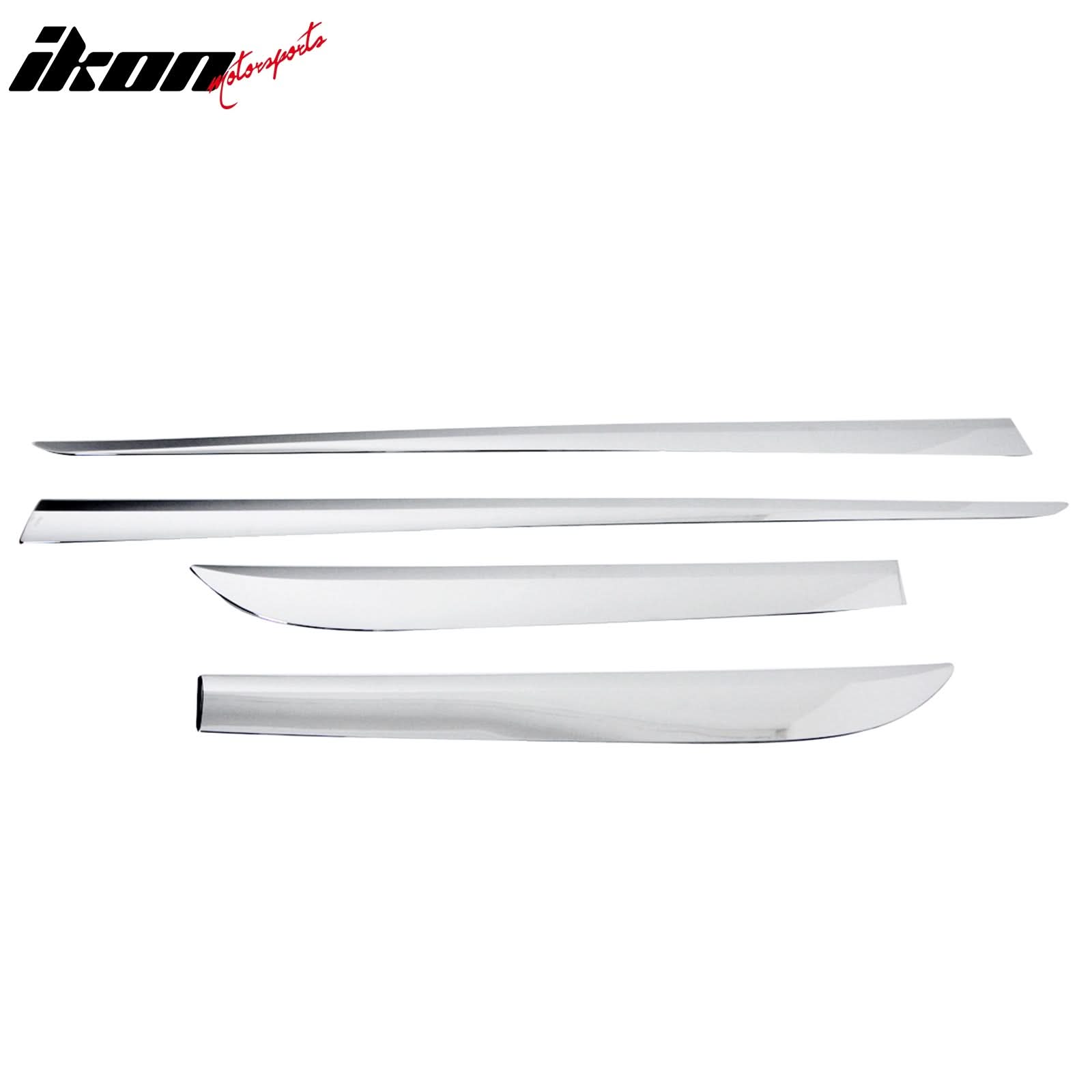 2015-2016 Toyota Camry Chrome 4PCS Lower Door Molding Trim Garnish ABS