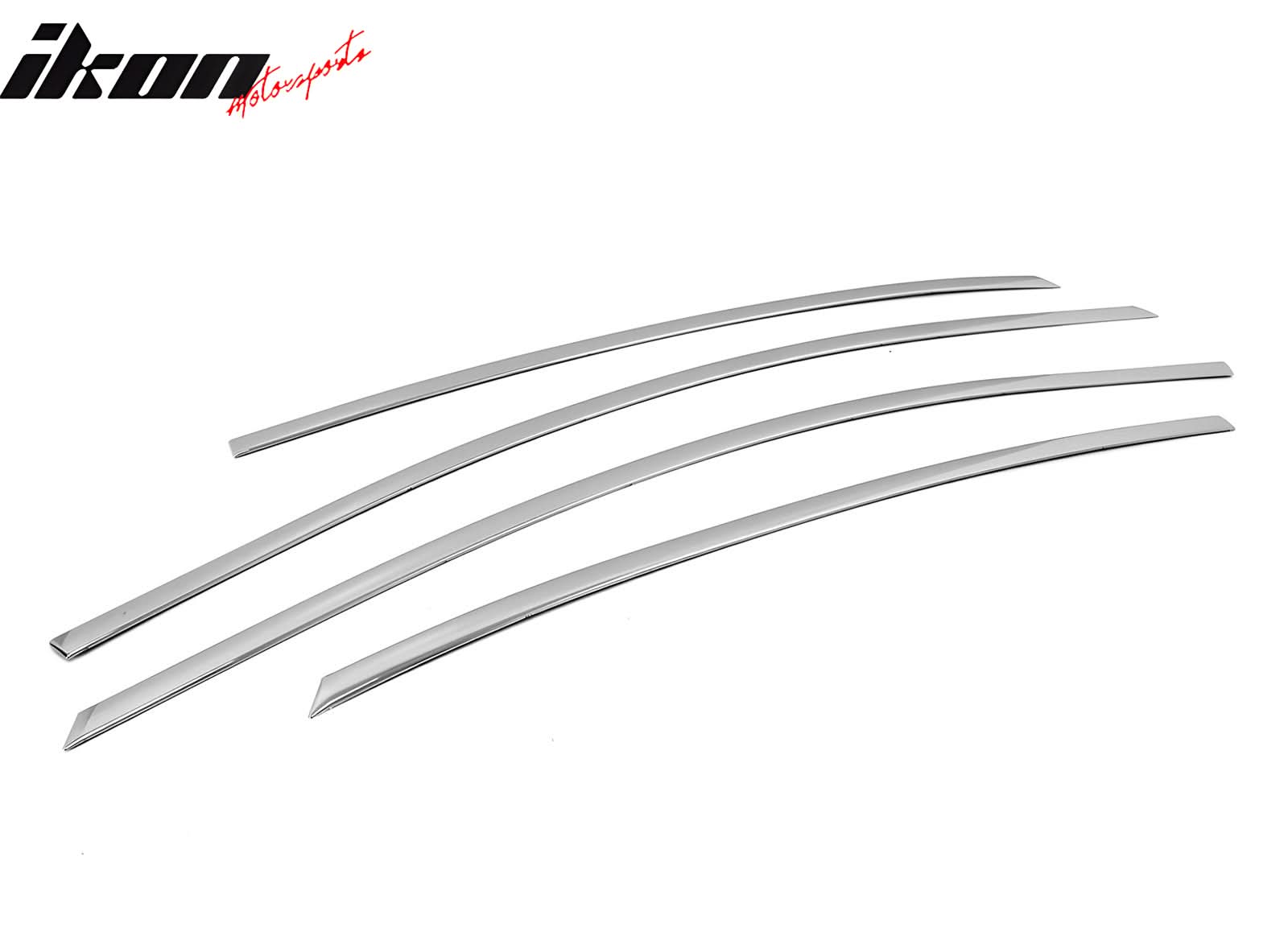 2011-2015 Hyundai Accent 4-Door Chrome 4PCS Window Top Molding ABS