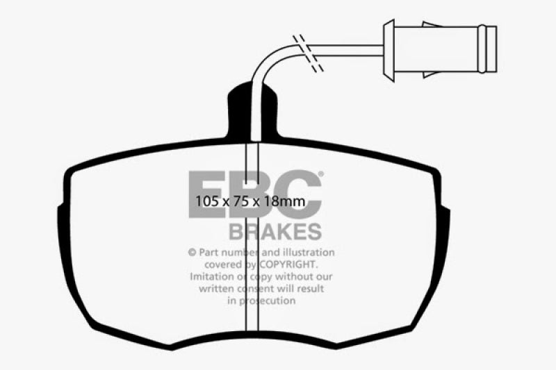 EBC 87-89 Land Rover Range Rover 3.5 Ultimax2 Front Brake Pads