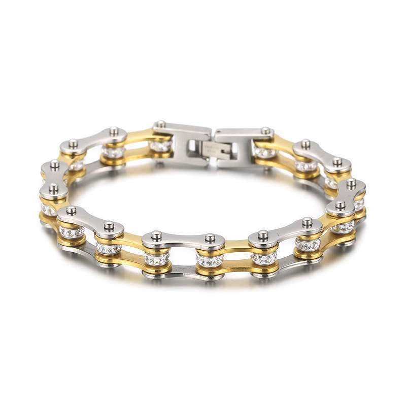 Motorcycle Chain Bracelet for Men - Stainless Steel