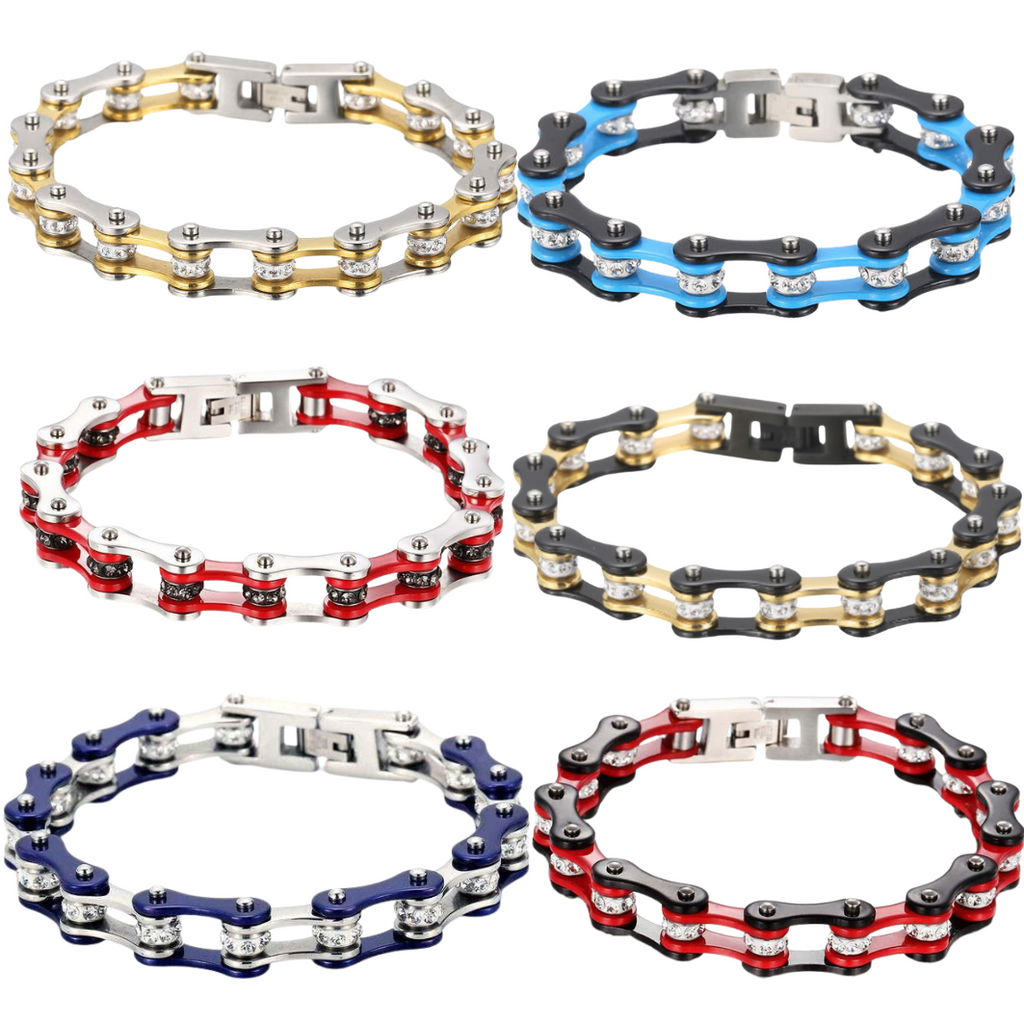 Motorcycle Chain Bracelet for Men - Stainless Steel