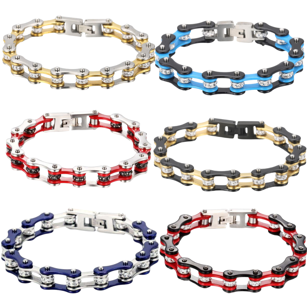 Motorcycle Chain Bracelet for Men - Stainless Steel