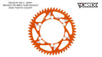 Vortex Racing 38 Tooth 520 Rear Sprocket - Orange