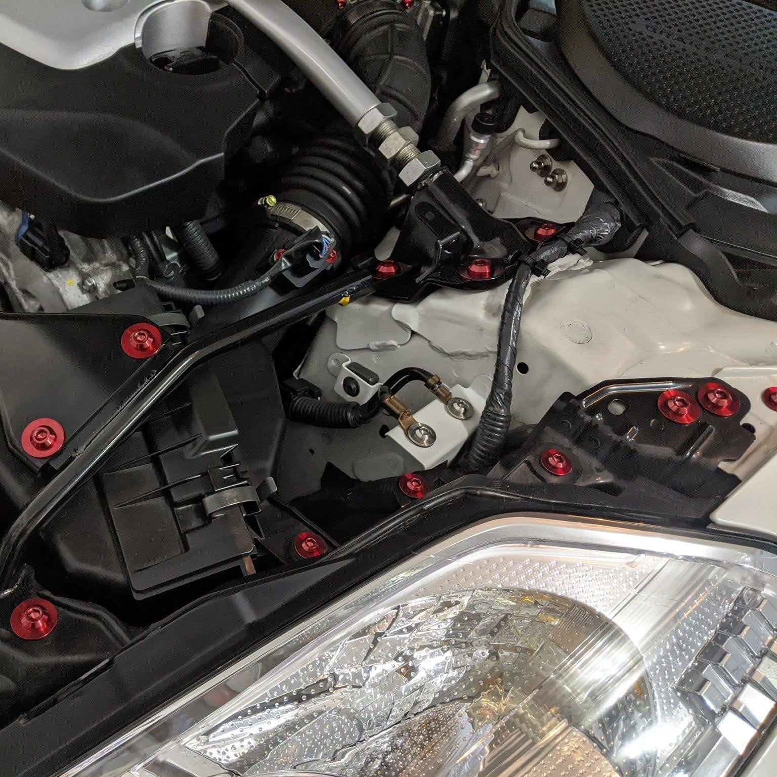 ZSPEC "Stage 2" Dress Up Bolts®/Fastener Kit for '03-'08 Nissan 350z DE & HR, Titanium