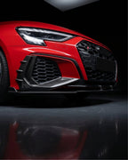 Audi S3 8Y / A3 S-Line Sedan Carbon Fiber Front Bumper Canards 2021 - 2023