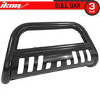 2007-2014 Silverado Sierra 2500 3500HD 3" Tublar Black Bull Bar Steel