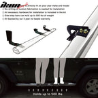 2004-2008 Ford F150 Black Powder Coat Finish Running Boards Stainless