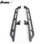 2007-2018 Jeep Wrangler JK Textured  Iron Steel Black Side Step Bars
