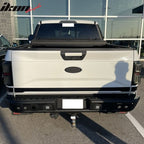 2015-2022 Ford F150 Textured Black Rear Bumper Guard LED Lights Lamp