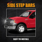 2004-2008 Ford F150 Regular Cab 4" Oval Chrome Running Board Stainless