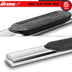 2015-2022 Ford F-150 Super Cab 5'' Oval Running Boards Stainless