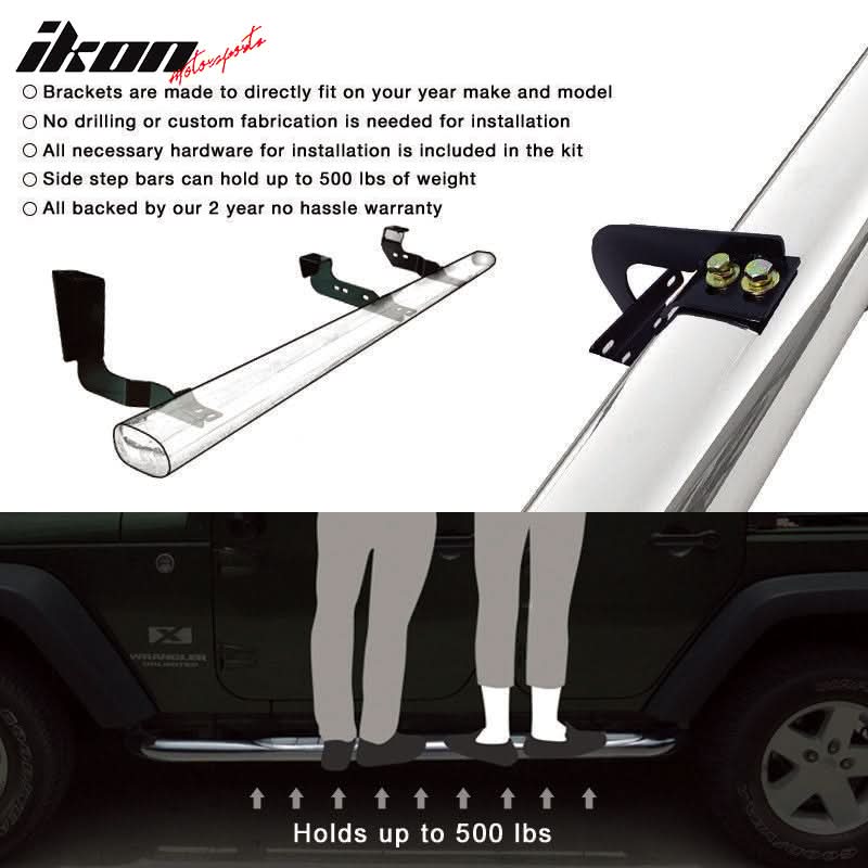 2015-2022 Colorado Canyon Extended Cab 6" Oval Step Bar Running Board