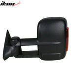 1988-1998 Chevy C/K C10 Manual Towing Side Mirrors & LED Signal ABS