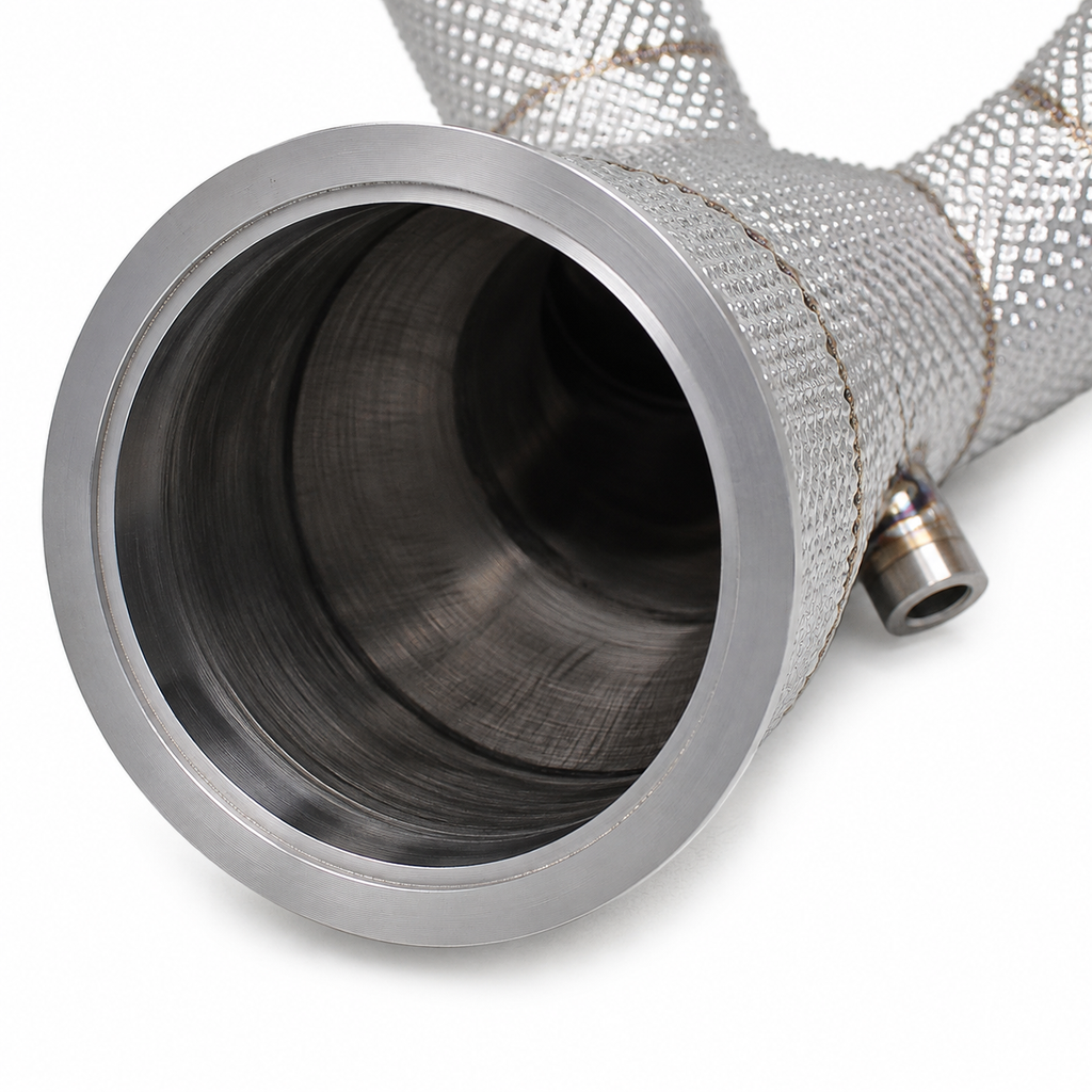 High Flow Exhaust Downpipe for Audi A6 A7 C8 3.0T by Stratec Systems