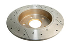 DBA 97-03 Honda Accord 3.0L Rear Drilled & Slotted Rotor (w/Gold Hat)